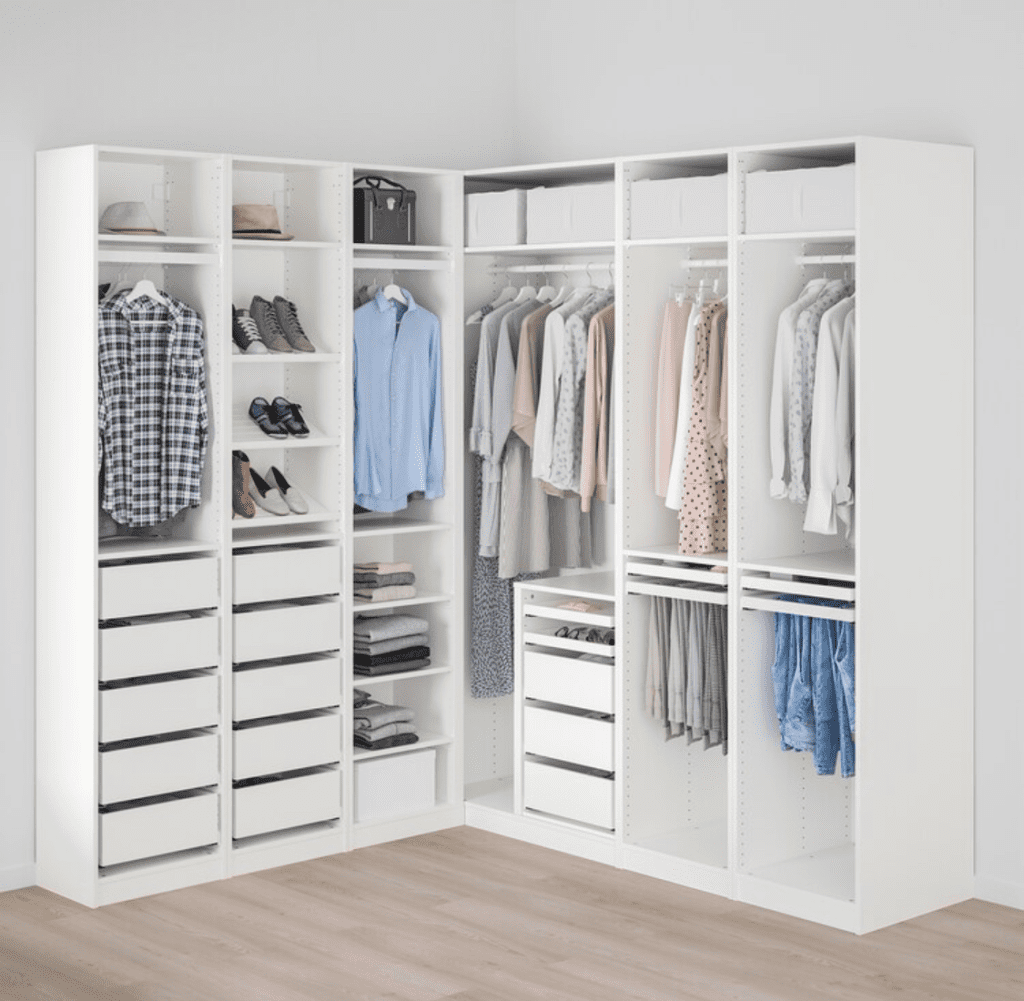 IKEA PAX Corner Wardrobe White